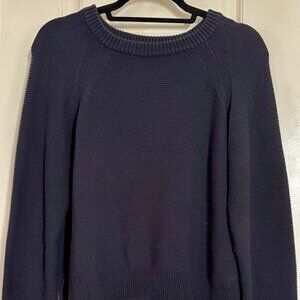 French Connection Navy Blue Woven/Knit Sweater